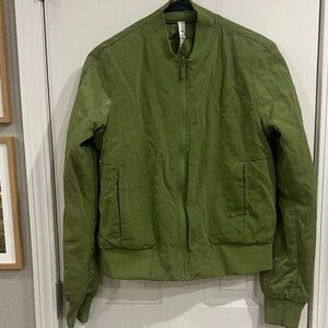 lululemon athletica Green Bomber Jacket